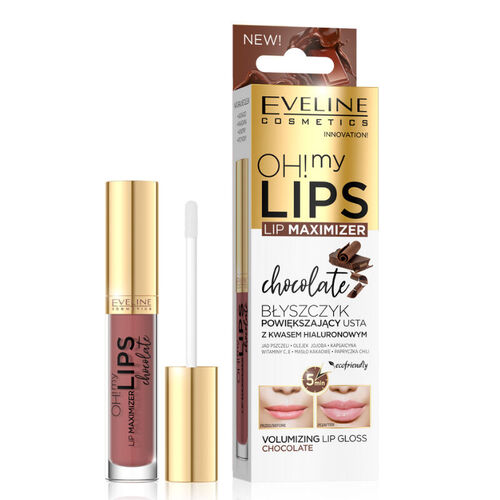 Eveline Cosmetics Oh My Lips Dudak Parlatıcı 4.5 ml Çikolata