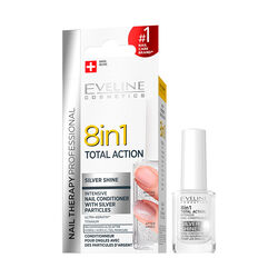 Eveline Silver Shine Intensive Nail Conditioner 8 in 1 Total Action 12 ml - Thumbnail