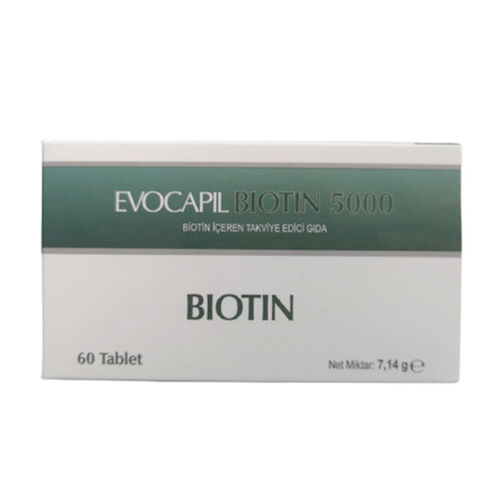 Evocapil Biotin 5000 Takviye Edici Gıda 60 Tablet