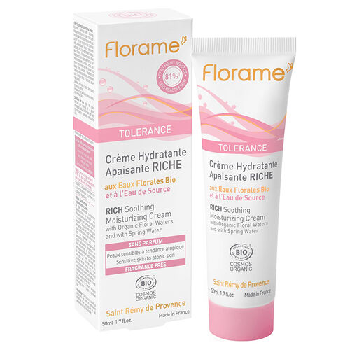 Florame Organik Aromaterapi Tolerance Rich Soothing Moisturizing Cream 50 ml