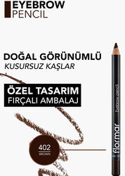 Flormar Doğal Görünüm Veren Fırça Kapaklı Yumuşak Uçlu Kaş Kalemi 1.14 gr - Kahverengi - Thumbnail