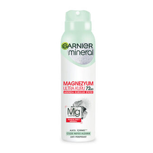 Garnier Magnezyum Ultra Kuru Deodorant Sprey 150 ml