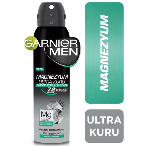 Garnier Men Magnezyum Ultra Kuru Deodorant Sprey 150 ml