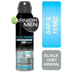 Garnier Men Saf ve Temiz Arındırıcı Etki Deodorant Sprey 150 ml - Thumbnail