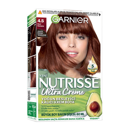 Garnier Nutrisse Ultra Creme Yoğun Besleyici Saç Boyası - Kızıl Kestane