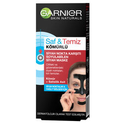 Garnier Saf ve Temiz Kömürlü Siyah Nokta Karşıtı Soyulabilen Siyah Maske 50 ml - Thumbnail