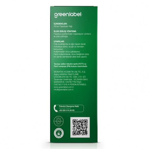 Greenlabel Alman Papatyası Yağı 20 ml