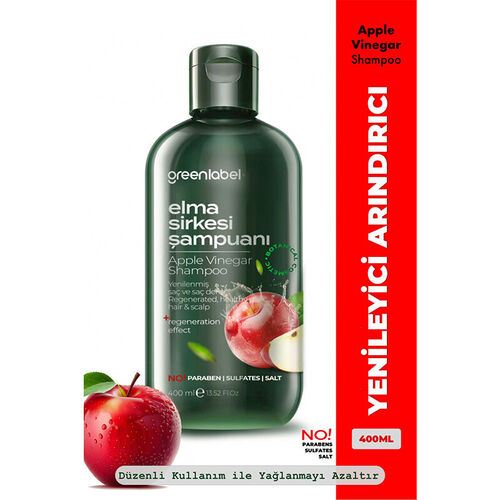Greenlabel Elma Sirkesi Şampuanı 400 ml