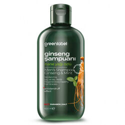 Greenlabel Ginseng ve Nane Yağı Erkek Şampuanı 400 ml - Thumbnail