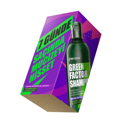 Greenlabel Green Factor 7 Bitkili Yoğun Bakım Şampuanı 400 ml