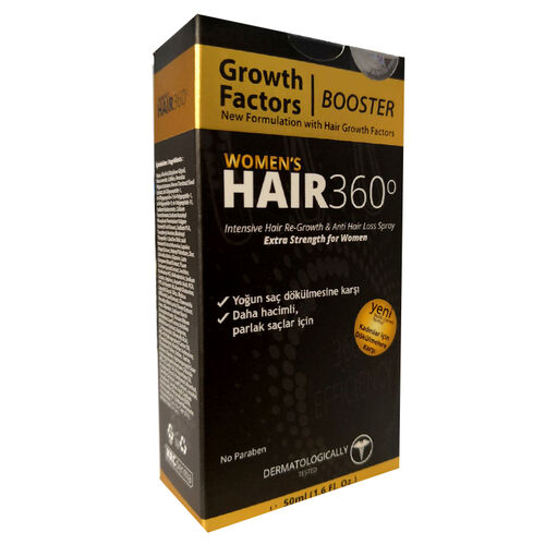 Hair 360 Booster Womens Hair Spray 50ml - Kadınlar için Saç Spreyi