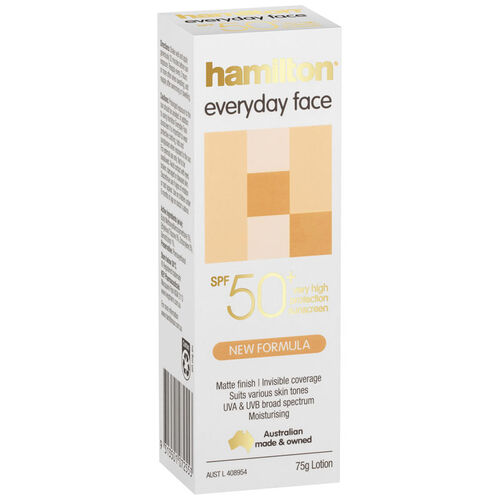 Hamilton Everyday Face SPF50+ Güneş Kremi 75 gr