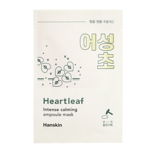 Hanskin Heartleaf Intense Calming Ampoule Mask 23 ml