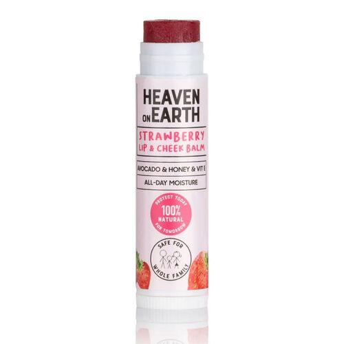 Heaven on Earth %100 Doğal Ve Organik İçerikli Lip Balm 5 gr - Strawberry Cheek Balm