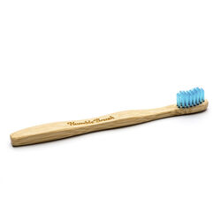 Humble Brush Doğal Yumuşak Çocuklar için Diş Fırçası - Mavi - Thumbnail