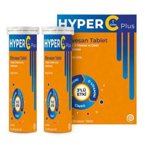 Hyper C Plus Takviye Edici Gıda 2x10 Efervesan Tablet