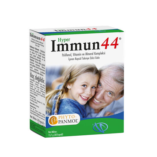 Hyper Immun44 Vitamin ve Mineral Takviye Edici Gıda 30 Kapsül