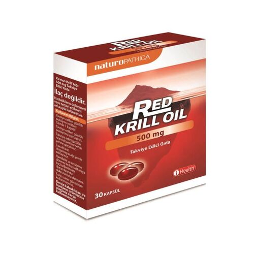 iHealth Red Krill Oil 500mg 30 Kapsül