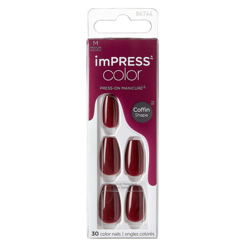 impress Color Medium Coffin Shape Nails Takma Tırnak 86744