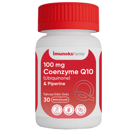 İmuneks Farma 100 mg Coenzyme Q10 İçeren Takviye Edici Gıda 30 Kapsül