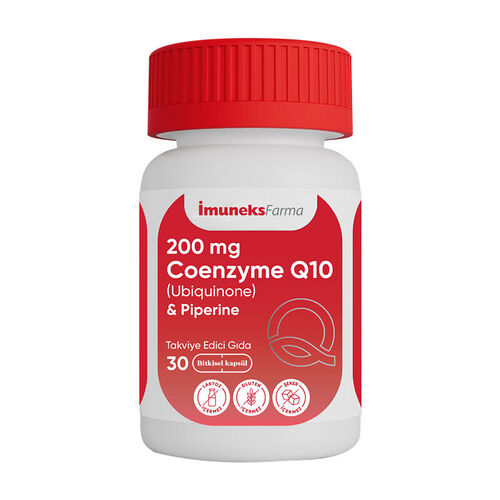İmuneks Farma 200 mg Koenzim Q10 Takviye Edici Gıda 30 Kapsül