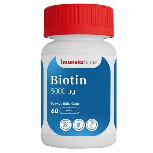 İmuneks Farma Biotin 5000µg 60 Adet