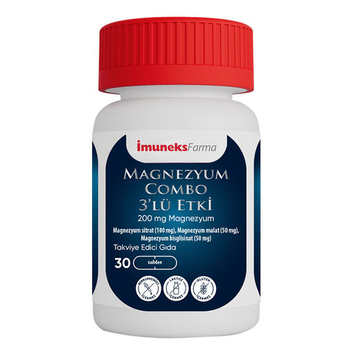 İmuneks Farma Magnezyum Combo 3lü Etki 60 Tablet