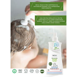 INCIA Çocuklar İçin Doğal Jel Şampuan Saç ve Vücut İçin 350 ml - Thumbnail