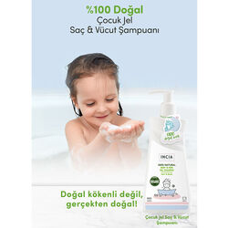 INCIA Çocuklar İçin Doğal Jel Şampuan Saç ve Vücut İçin 350 ml - Thumbnail