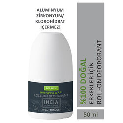 INCIA Doğal Roll-On Deodorant (Erkekler İçin) 50 ml - Thumbnail
