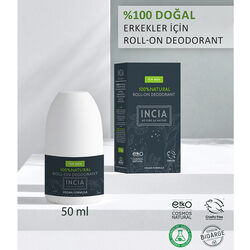 INCIA Doğal Roll-On Deodorant (Erkekler İçin) 50 ml - Thumbnail