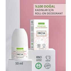 INCIA Doğal Roll-On Deodorant (Kadınlar İçin) 50 ml - Thumbnail