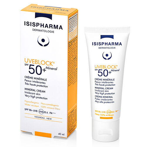 Isis Pharma Uveblock SPF 50+ Mineral Cream 40 ml