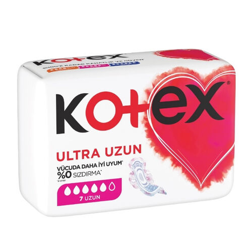 Kotex Ultra Dry Soft Ultra Kanatlı Uzun 7 Adet