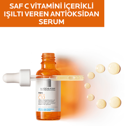 La Roche Posay Saf C Vitamini Işıltı Veren Antioksidan Serum 30 ml - Thumbnail