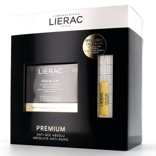 Lierac Premium The Voluptuous Cream 50 ml + Cica-Filler Serum 10 ml