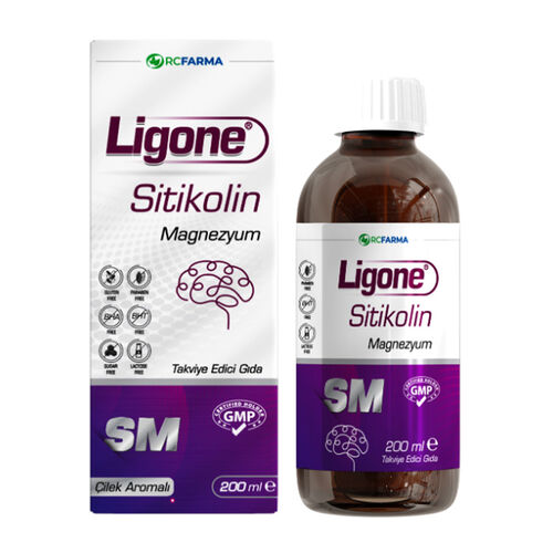 Ligone Sitikolin Magnezyum Sıvı Takviye Edici Gıda 200 ml