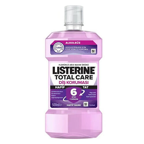 Listerine Total Care Zero Hafif Nane Ağız Bakım Ürünü 500 ml