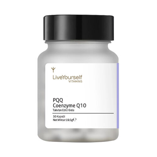LiveYourself PQQ Coenzyme Q10 Takviye Edici Gıda 30 Kapsül