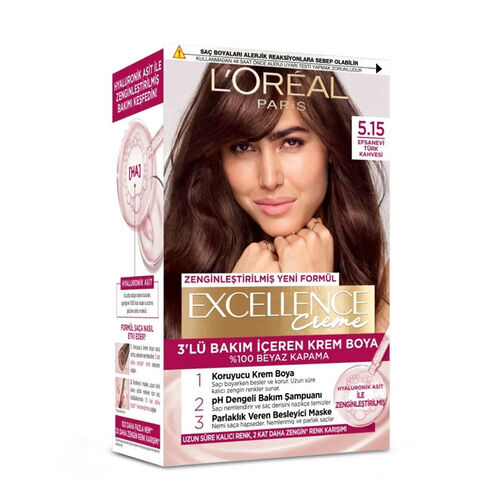 Loreal Paris Excellence Creme Saç Boyası 5.15 Efsanevi Türk Kahvesi