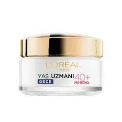 Loreal Paris Yaş Uzmanı 40+ Kırışıklık Karşıtı Sıkılaştırıcı Gece Kremi 50 ml - Thumbnail