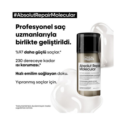 Loreal Professionel Absolut Repair Molecular Yıpranmış Saçlar İçin Maske 50 ml