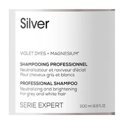 Loreal Professionnel Çok Açık Sarı, Gri ve Beyaz Saçlar için Renk Dengeleyici Mor Şampuan 500 ml - Thumbnail