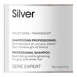 Loreal Professionnel Çok Açık Sarı, Gri ve Beyaz Saçlar için Renk Dengeleyici Mor Şampuan 750 ml - Thumbnail