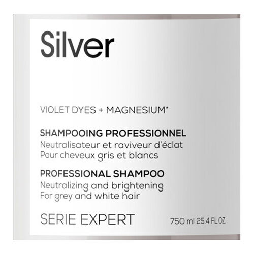 Loreal Professionnel Çok Açık Sarı, Gri ve Beyaz Saçlar için Renk Dengeleyici Mor Şampuan 750 ml