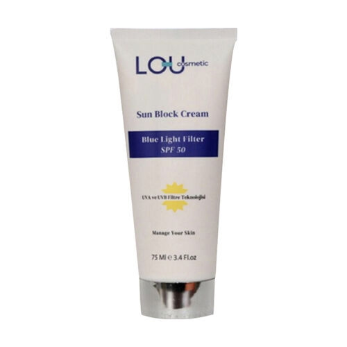 Lou Cosmetic Blue Light Filter Spf50+ Sun Block Cream 75 ml