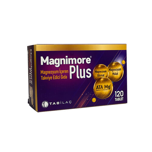 Magnimore Plus Magnezyum İçeren Takviye Edici Gıda 120 Tablet