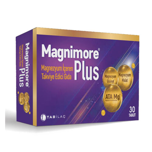 Magnimore Plus Magnezyum İçeren Takviye Edici Gıda 30 Tablet