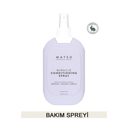 Matsu Miracle Conditioning Elektriklenme Karşıtı Kolay Tarama Saç Spreyi 200 ml