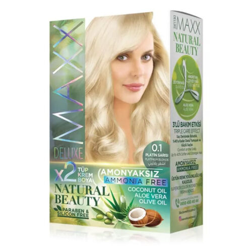 Maxx Deluxe Natural Beauty Saç Boyası 0.1 Platin Sarısı